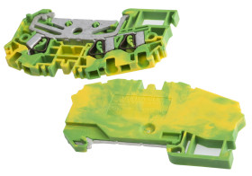 Listwa zaciskowa uziemienia RS PRO poziomy: Pojedynczy 20 → 12AWGZacisk sprężynowy