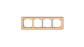 Deco Ramka Poczwórna Deco Pastel Matt Brzoskwiniowy 45Dr-4