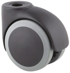 Koło samonastawne średnica kabla 75mm Otwór nieprzelotowy Tente 100kg wysokość całkowita 88mm