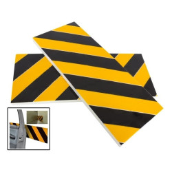 Pianka odbojnik na ścianę garażu 2szt 50x20x2cm zabezpieczająca żółto/cz