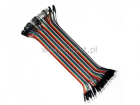 Zestaw 40szt kabli połączeniowych M-Ż ( 30cm) Gold