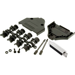 MH Connectors Mhdtppk25Hd44Fsk D-Sub Receptacle Set 180&#xB0; 25 Pins Solder Bucket