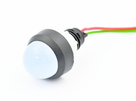 KLP20-24-W kontrolka LED 20mm, biała, zasilanie 12-24Vac