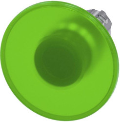 Siemens 3SU10511CD400AA0 3SU1051-1CD40-0AA0 Przycisk grzybkowy pierścień przedni metalowy, błyszczący przycisk srebrny,