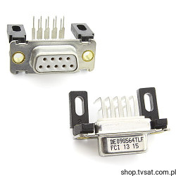 DE09S564TLF D-SUB Socket DB9 THT FCICONN
