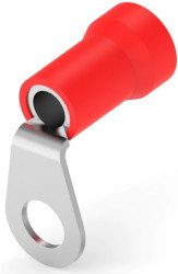 Insulated ring cable lug, 6.64-10.54 mm², AWG 8, 6.73 mm, M6, red, 54725-1