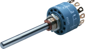 Step rotary switches, 1 pole, 12 stage, 30°, interrupting, 2 A, 42 V, 01-1184