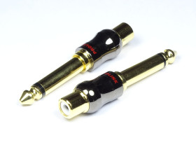 Przejście JACK wtyk 6.3mm - gniazdo RCA PROLINK