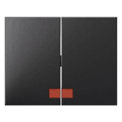 K.1 Klawisz świecznikowy z czerwoną soczewką antracyt mat lakierowany 14377006