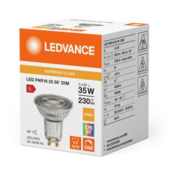 Żarówka LED PAR16 GU10 3.4W = 35W 230lm 2700K Ciepła Biała 36 ŚCIEMNIALNA LEDVANCE