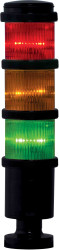 Wieża sygnalizacyjna RS PRO LED Czerwony/zielony/pomarańczowy 24 V AC/DC Migające, stałe