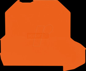 2002-2296 Partition wall, upstairs projecting, snap-on, 2 mm thick, orange