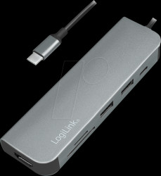 UA0343 USB 3.2 Gen 1 docking station, 6-port, PD