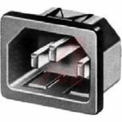 Złącze IEC IEC C14, na Zatrzask Męski 10A Proste liczba bezp None Lutowane Schurter