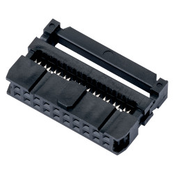 TruConnect 2.54mm Pitch 20 Way IDC Cable Mounting Socket