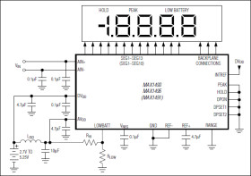 3.5- and 4.5-Digit, Single-Chip ADCs with LCD Drivers