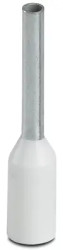 Insulated wire end ferrule, 0.5 mm², 14 mm/8 mm long, DIN 46228-4, white, 3200014