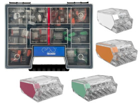 Komplet szybkozłączek do przewodów sztywnych w walizce 30x EDO202, 30x EDO203, 20x EDO204, 20x EDO205