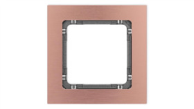 Deco Ramka Uniwersalna Pojedyncza - Aluminium Szczotkowane (Ramka: Kolor...