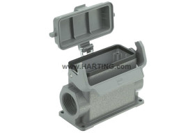 Obudowa złączy dużej mocy HARTING Montaż powierzchniowy rozmiar 16B Wpust boczny rozmiar gwintu M32 x 2