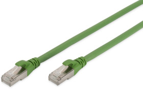 Patch cable, RJ45 plug, straight to RJ45 plug, straight, Cat 6A, S/FTP, LSZH, 10 m, green, DK-1644-A-PUR-100