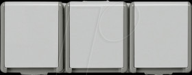 5UB4731 DELTA surface IP44, 3-gang earthing contact outlet