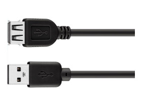 Kabel USB Am/Aż 1.8m czarny