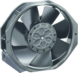 DC axial fan, 24 V, 150 x 150 x 38 mm, 308 m³/h, 53 dB, ball bearing, ebm-papst 7114 N