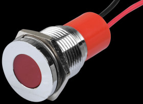Q16F3CXXR220E Indicator LED, 220 V AC, 16 mm, wired, red/BrC