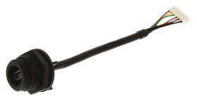 Kabel USB Złącze A Mini USB AB Złącze B Złącze rozgałęźne 6-stykowe dł. 100mm Przewód USB USB 2.0 kolor: Czarny