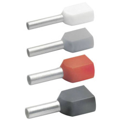 Klauke 87110 Twin Ferrule 2x1mm&#xB2; Red Insulated 1000 pcs