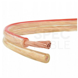 Kabel głośnikowy płaski TLYp 2x4mm2 Cu transparentny Elektrokabel