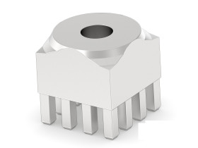 Wtyk PCB 1-pinowe -rzędowe ERNI Montaż powierzchniowy Żeński 120A