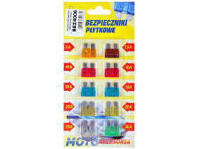 Bezpieczniki samochodowe MIDI zestaw 10szt.-blister