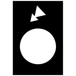 legend - 30 x 40 mm - black - reverse