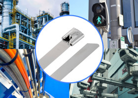 TRU COMPONENTS TC-12647580 Opaski kablowe stalowe 200 mm 7.9 mm AISI 304 100 szt.