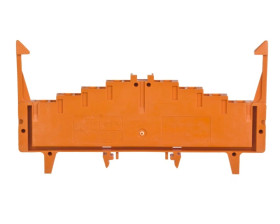 Złączka potencjałowa 4-piętrowa z zatrzaskami pomarańczowa 727-225/023-000 /50szt./