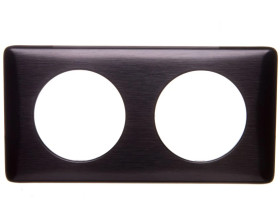 CELIANE Ramka podwójna węgiel 068982