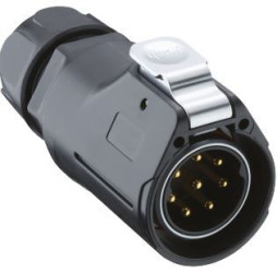 Złącze okrągłe 2-pinowe Kabel Wtyk Lumberg Męski IP67 02