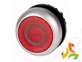 Napęd przycisku M22-DL-R-X0, podświetlany z samopowrotem płaski, przycisk 216936 EATON-MOELLER