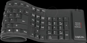 ID0019A Keyboard, USB + PS/2, black