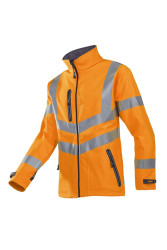 Jacket Softshell Two Layer Hi Viz Orange