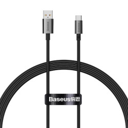 Kabel USB/USB-C 1m BASEUS 100W Superior Series, Czarny