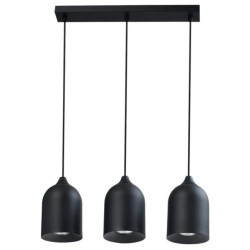 Metalowa lampa wisząca Nilo czarna 3xGU10 Light Prestige