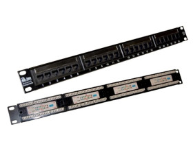 Patch panel UTP kat.5e 24 porty LSA 1U PK003