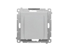 SIMON 55 Wyłącznik hotelowy elektroniczny z podświetleniem LED przekaźnik 16 A 230 V z opóźnieniem 10 20 30 s. aluminium mat TEW