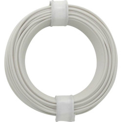 Donau 118-5 Elektronik Strand 1 x 0.14 mm&#xB2; White 10 m Plastic Insulated