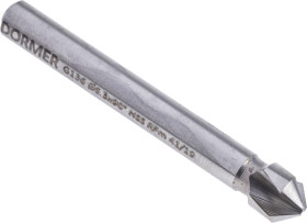 Wiertło Dormer śr.trzpienia: 5 mm śr. głowicy: 6.3mm kąt: 90° l. żłobków: 3 dł. całkowita: 45 mm HSS