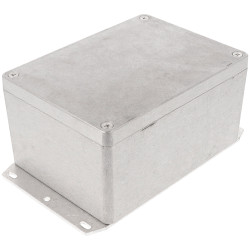 Hammond 1550Z115F Thick Wall Flanged Die Cast Enclosure, 148 x 108 x 75