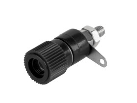 Gniazdo bananowe typ 2 czarne